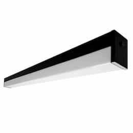 46-in 30-50W C-Line Eco Linear Fixture, 120-277V, Selectable CCT, BK