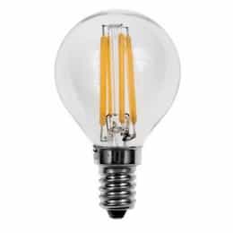 EnVision 4W LED G16.5 Filament Bulb, E12, 400 lm, 120V, 2700K