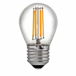 EnVision 4W LED G16.5 Filament Bulb, E26, 400 lm, 120V, 2700K