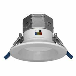 4-in 11W RDL-Line Retrofit Downlight, 120V, Selectable CCT, White