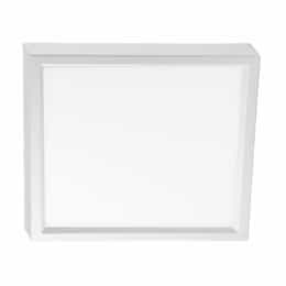 12-in 22W LED Slimline Disk Light, Square, 120V, 5-CCT Select