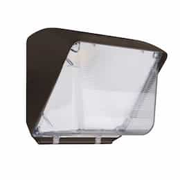 60W LED Small Wall Pack w/ Photocell, 120V-277V, 5000K, Bronze