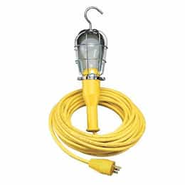 50-ft 100W Handlamp, 5-15P, SOW, 16/3, 120V, 104 Guard