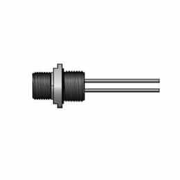 .25-in MicroSync Dual Key, NPT, M Receptacle, 6-Pole, 22 AWG