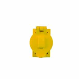 Flip Lid Cover for California Style Receptacle, Yellow