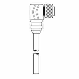 15-ft MiniSync, F9, Single End, 4-poles, 16 AWG