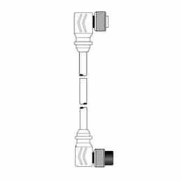 20-ft MiniSync, M9 / F9, Double End, 5-poles, 16 AWG