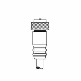 20-ft MiniSync, Single End, Male, Straight, 5-Pole, 10A, 600V