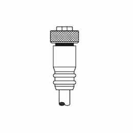 3-ft MiniSync, Single End, Female, Straight, 6-Pole, 8A, 600V