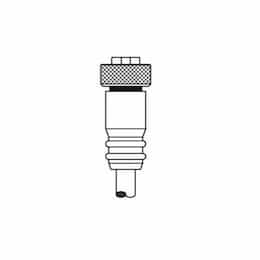 15-ft MiniSync, Single End, Female, Straight, 8-Pole, 7A, 600V