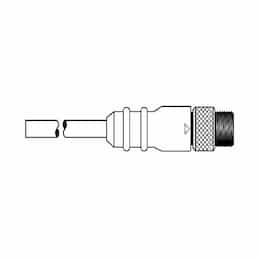 Ericson 6.6-ft MicroSync Single Key, M Straight, Single End, 3-Pole, 22 AWG