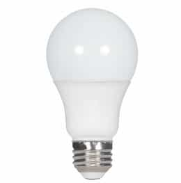 10W LED A19 Lamp, Dimmable, Damp, 850 lm, 120V, 5000K, Frosted