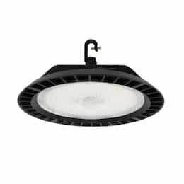 100W-200W LED UFO High Bay w/ Backup, 120 Degrees, 5000K, Black