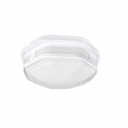 ETi Lighting 12.5W LED Flush Mount Outdoor Ceiling Light, 830 lm, 120V-277V, Selectable CCT, White