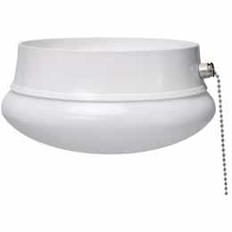 ETi Lighting 7-in 11.5W LED Spin Light w/ Pull Chain, E26, 830 lm, 120V, 4000K, White