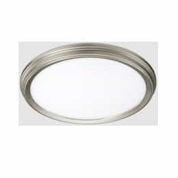 11-in LED Flush Mount Light, Nightlight, 3-CCT Selectable, Brushed Nickel