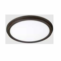 11-in LED Flush Mount Light, Nightlight, 3-CCT Selectable, Oil Rubbed Bronze