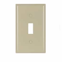 Eaton Wiring 1-Gang Thermoset Toggle Switch Wallplate, Ivory