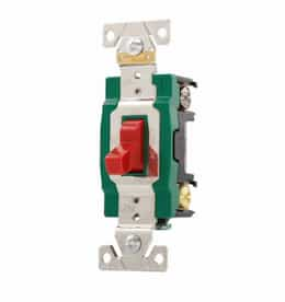 30 Amp Toggle Switch, Industrial Grade, Red