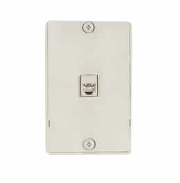 4-Conductor Phone Wall Jack, Light Almond