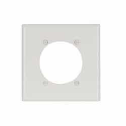 2-Gang Nylon Power Outlet Wall Plate, Brown