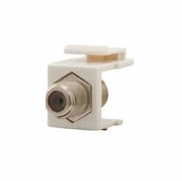 Video Connector, Modular, White