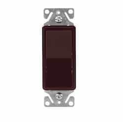 Eaton Wiring 15 Amp Single Pole Rocker Switch, Brown