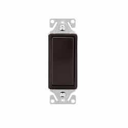 Eaton Wiring 15 Amp Decorator Switch, Single-Pole, #14-12 AWG, 120/277V, Rubbed Bronze