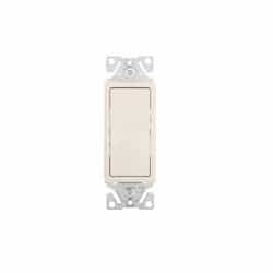 Eaton Wiring 15 Amp Decorator Switch, Single-Pole, #14-12 AWG, 120V-277V, Ivory