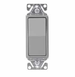 15 Amp 3-Way Rocker Switch, Gray