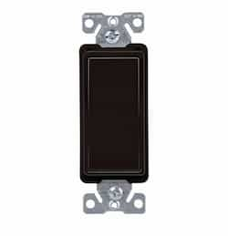 15 Amp 4-Way Rocker Switch, Black