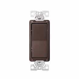15 Amp Decorator Switch, 4-Way, #14-12 AWG, 120/277V, Rubbed Bronze