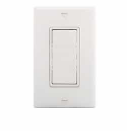 Eaton Wiring 15 Amp Lighted Single Pole Rocker Switch, White