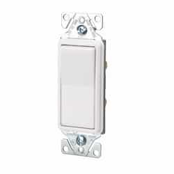 Eaton Wiring 15A Decorator Switch, Momentary Contact, Single-Pole, Almond