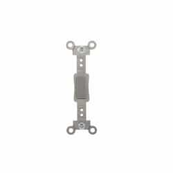 Wallplate Toggle Switch Insert, Standard, Gray