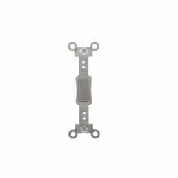 Wallplate Toggle Switch Insert, Standard, Gray