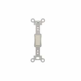 Wallplate Toggle Switch Insert, Standard, Light Almond