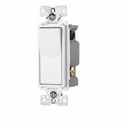15 Amp 4-Way Rocker Switch, Commercial Grade, Ivory