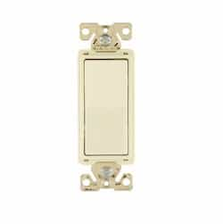 Eaton Wiring 20 Amp Single Pole Lighted Rocker Switch, Almond