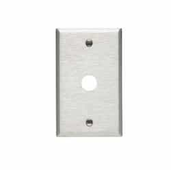 1-Gang Phone & Coax Wall Plate, Standard, Steel