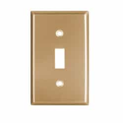 1G Wallplate, Brass Toggle, Standard Size