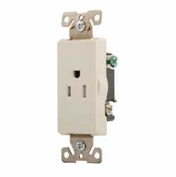 15 Amp Aspire Single Receptacle, Tamper Resistant, Desert Sand