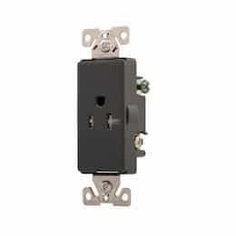 20 Amp Aspire Single Receptacle, Tamper Resistant, Silver Granite