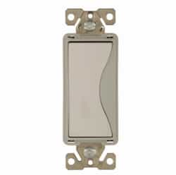 20 Amp Designer Light Switch, 3-Way, White Satin