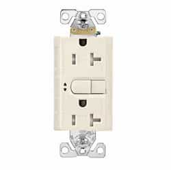 20 Amp GFCI Receptacle, Tamper Resistant, Desert Sand 