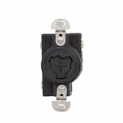 20 Amp Power Lock Receptacle, 3-Pole, 3-Wire, 250V, Black