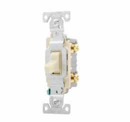 20 Amp Toggle Switch, Commercial, 120/277V, Ivory