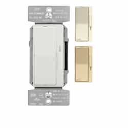 300W Universal Dimmer, Single-Pole/3-Way, 120V, Lt.Almond/White/Ivory