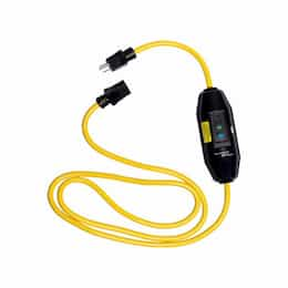 20A GFCI 2 ft 12/3 Cord, Inline, Manual, Industrial, 240V