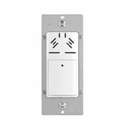 Humidity Sensor w/ Fan Control, 15A, 120V, White